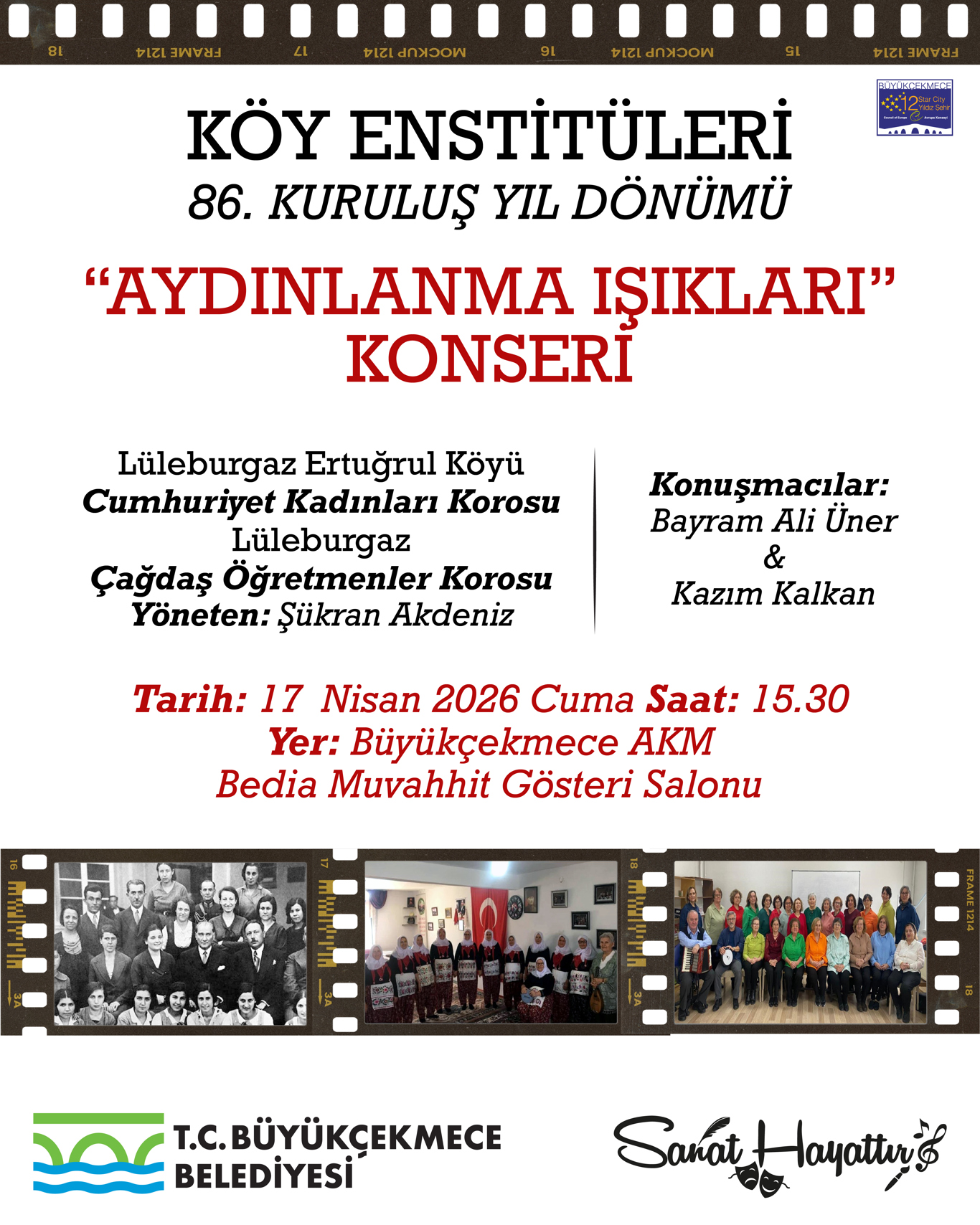 Köy Enstitüleri 86. Kuruluş Yıl Dönümü “ Aydınlanma Işıkları ” Konseri