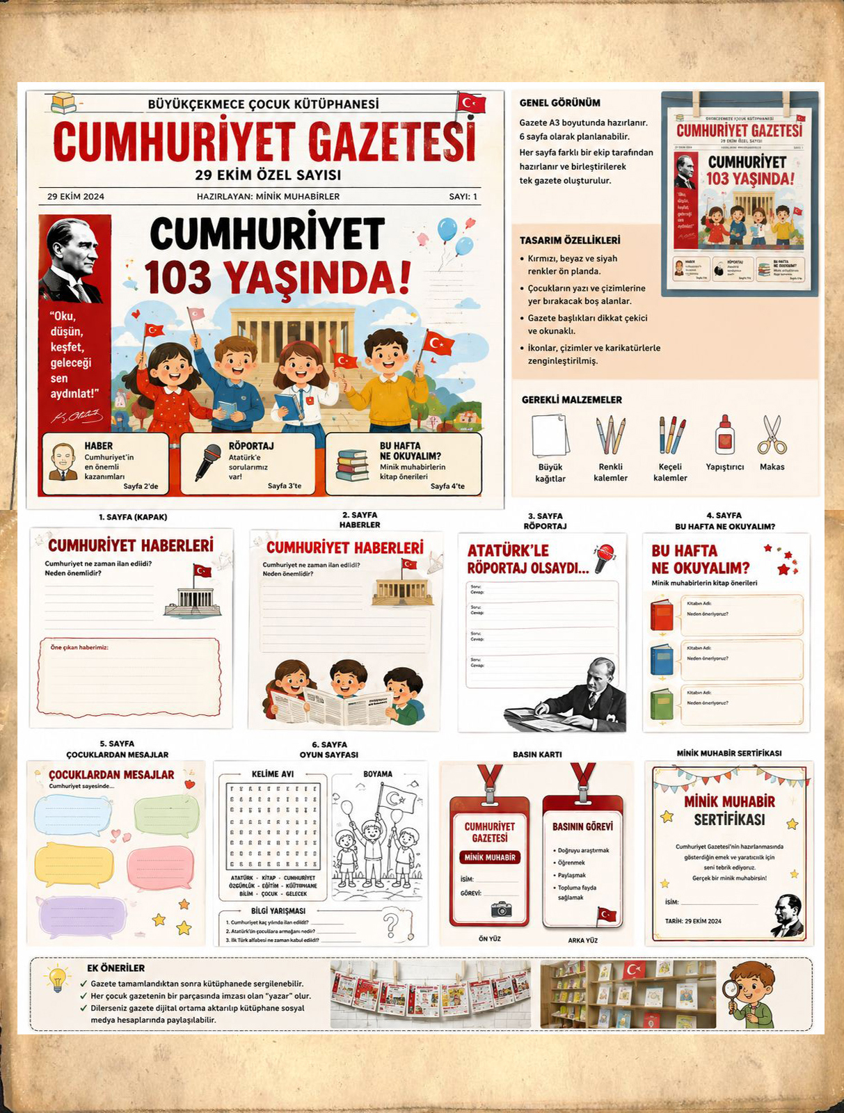 Cumhuriyet Gazetesi: Minik Muhabirler İş Başında