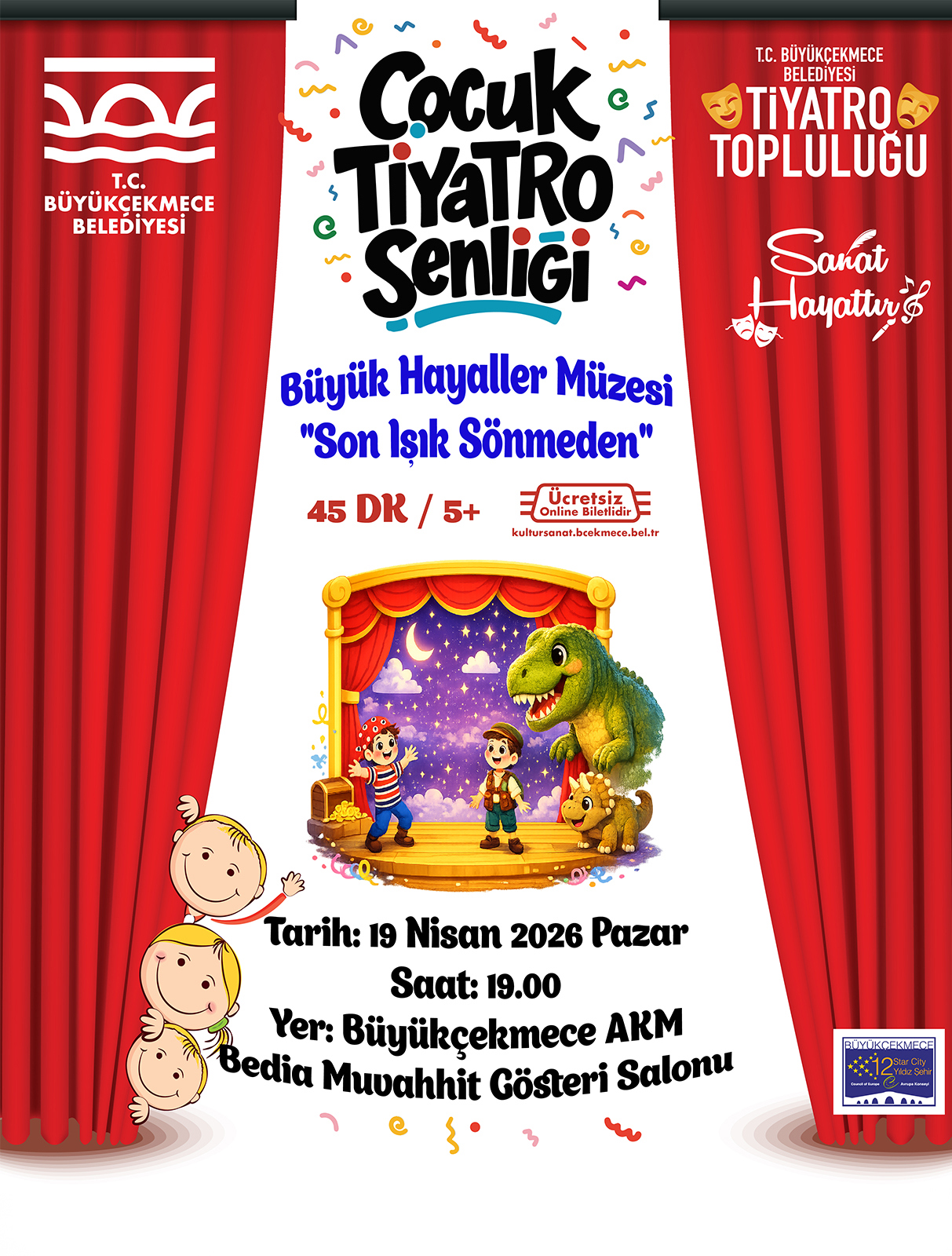 Çocuk Tiyatro Şenliği Büyük Hayaller Müzesi ' Son Işık Sönmeden ' Çocuk Tiyatro Oyunu