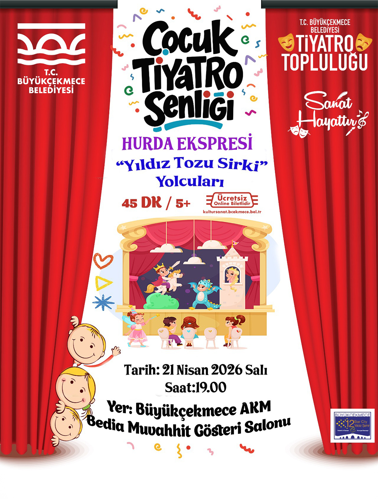 Çocuk Tiyatro Şenliği Hurda Ekspresi ' Yıldız Tozu Sirki Yolcuları ' Çocuk Tiyatro Oyunu